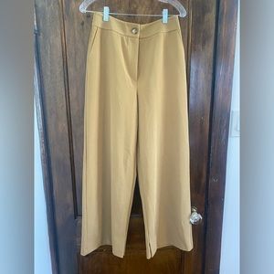 Exquise brand tan wide leg trousers
